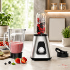 Liquidificador Multiuso Lumax Pro™ Com 2 Jarras de Vidro + BRINDE Porta Tempero Vertical 16 Potes - COMPRE 1 LEVE 2