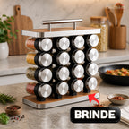 Liquidificador Multiuso Lumax Pro™ Com 2 Jarras de Vidro + BRINDE Porta Tempero Vertical 16 Potes - COMPRE 1 LEVE 2